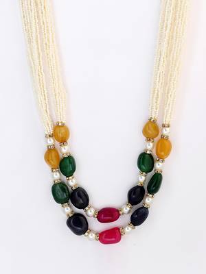 Pink pearl necklaces 4