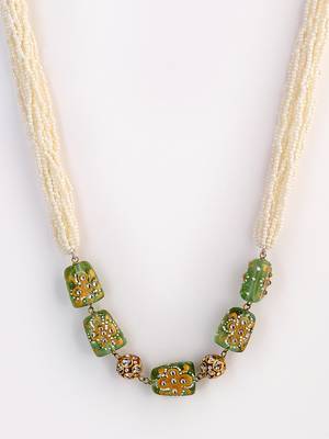 Green pearl necklaces 4