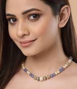 Blue pearl necklaces