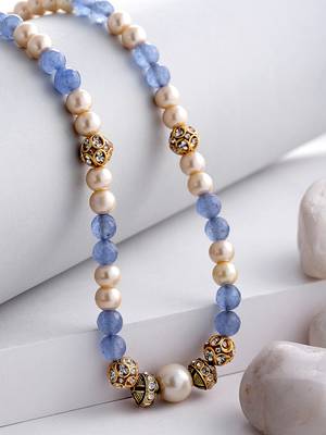 Blue pearl necklaces 2