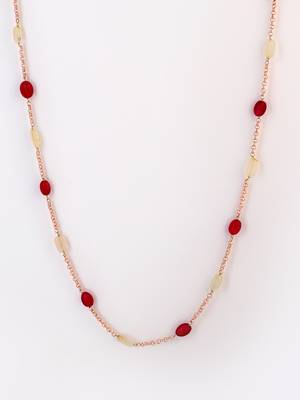 Red pearl necklaces 3
