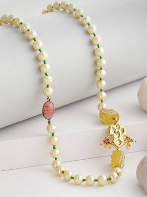 Yellow pearl necklaces 2