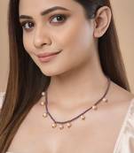 Purple pearl necklaces