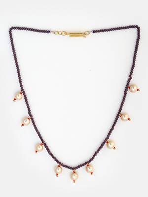 Purple pearl necklaces 3