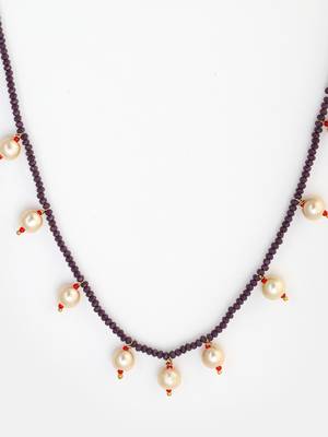 Purple pearl necklaces 4