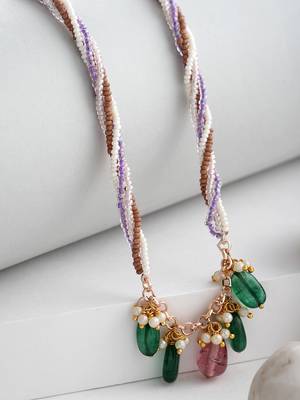 Purple pearl necklaces 2