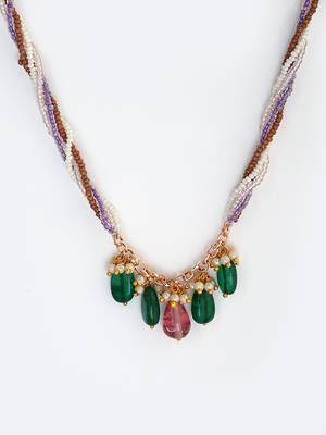 Purple pearl necklaces 4