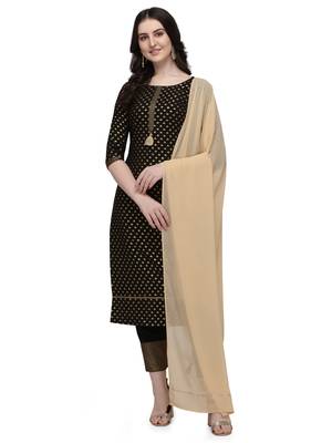 Black printed crepe kurtas-and-kurtis 1