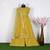 Yellow Faux Georgette Embroidered Semi-stitched Sharara Suit Dress Material with soft net  Embroidered work Dupatta 