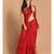 Red Bengal Handloom Cotton Blend Work Saree with blouse