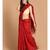 Red Bengal Handloom Cotton Blend Work Saree with blouse