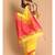 Yellow Bengal Handloom Cotton Blend Work Saree with blouse