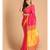 Pink Bengal Handloom Cotton Blend Work Saree with blouse