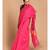 Pink Bengal Handloom Cotton Blend Work Saree with blouse