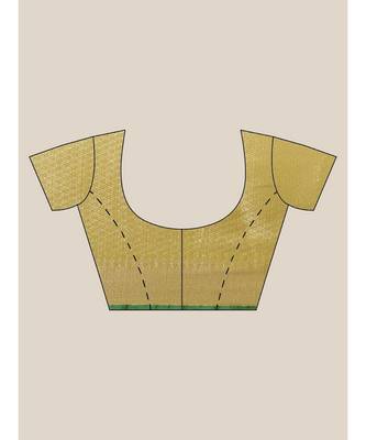 Banarasi Green Woven Design Daily Wear Saree with blouse 6