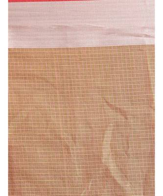Kota Coral Solid  Work Wear Saree with blouse 4