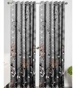 Grey Polyester Digtal Printed Curtain