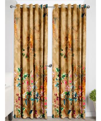 Brown Polyester Digtal Printed Curtain 3