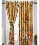 Brown Polyester Digtal Printed Curtain