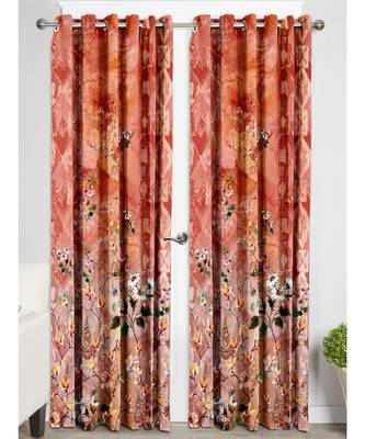 Brown Polyester Digtal Printed Curtain 3