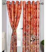 Brown Polyester Digtal Printed Curtain