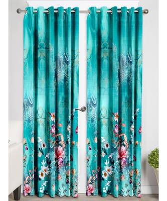 Green Polyester Digtal Printed Curtain 3
