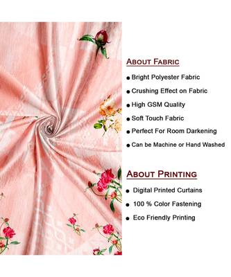 Brown Polyester Digtal Printed Curtain 4