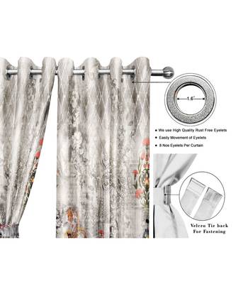 Pink Polyester Digtal Printed Curtain 4