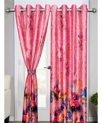 Pink Polyester Digtal Printed Curtain 4