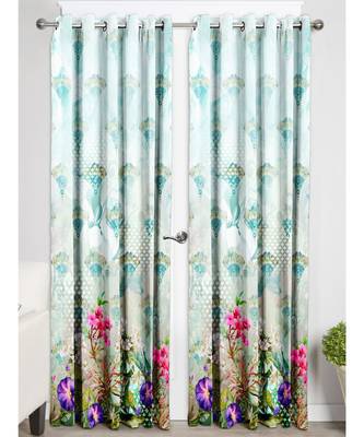 Light Green Polyester Digtal Printed Curtain 1