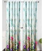 Light Green Polyester Digtal Printed Curtain