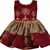 Wishkaro Maroon Party Wear A- Line Dress  for Girls