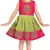 Wishkaro Green Party Wear A- Line Dress  for Girls