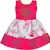 Wishkaro White Party Wear A- Line Dress  for Girls