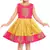 Wishkaro Yellow Party Wear A- Line Dress  for Girls