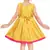 Wishkaro Yellow Party Wear A- Line Dress  for Girls