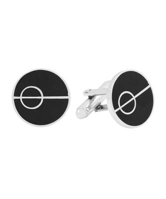 Round Black Omega Cufflinks In Box 2