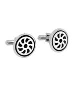 Round Black Eye Cufflinks In Box