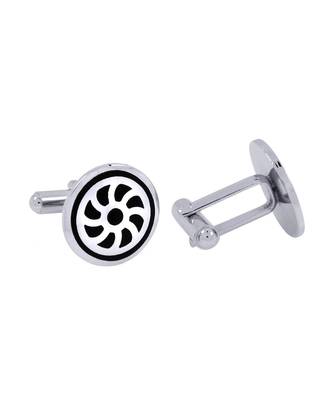 Round Black Eye Cufflinks In Box 2