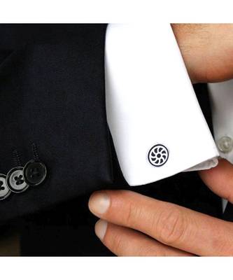 Round Black Eye Cufflinks In Box 4