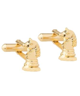Fancy Gold Horse Chess Cufflinks In Box 3