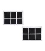 Rectangle Black Checks Cufflinks In Box