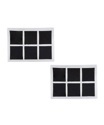 Rectangle Black Checks Cufflinks In Box 4