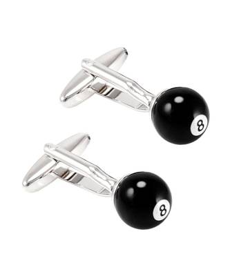 8 Black Snooker Billiards Pool Black Cufflinks 4