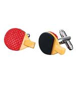 Table Tennis Bat Red Cufflinks In Box