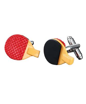 Table Tennis Bat Red Cufflinks In Box 5