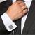 QR Code Barcode Black Cufflinks In Box