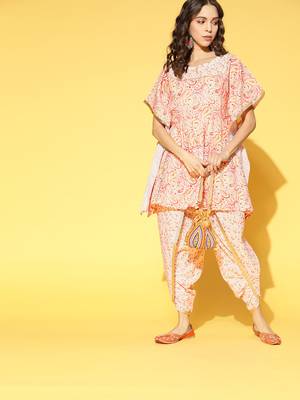 Multicolor printed crepe kurta-sets 1