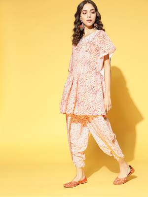 Multicolor printed crepe kurta-sets 2