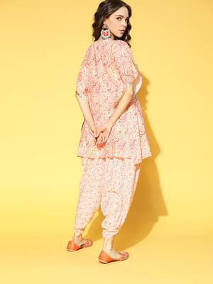 Multicolor printed crepe kurta-sets 3